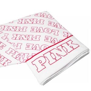 VS PINK NWT Love Pink Terry Beach Towel